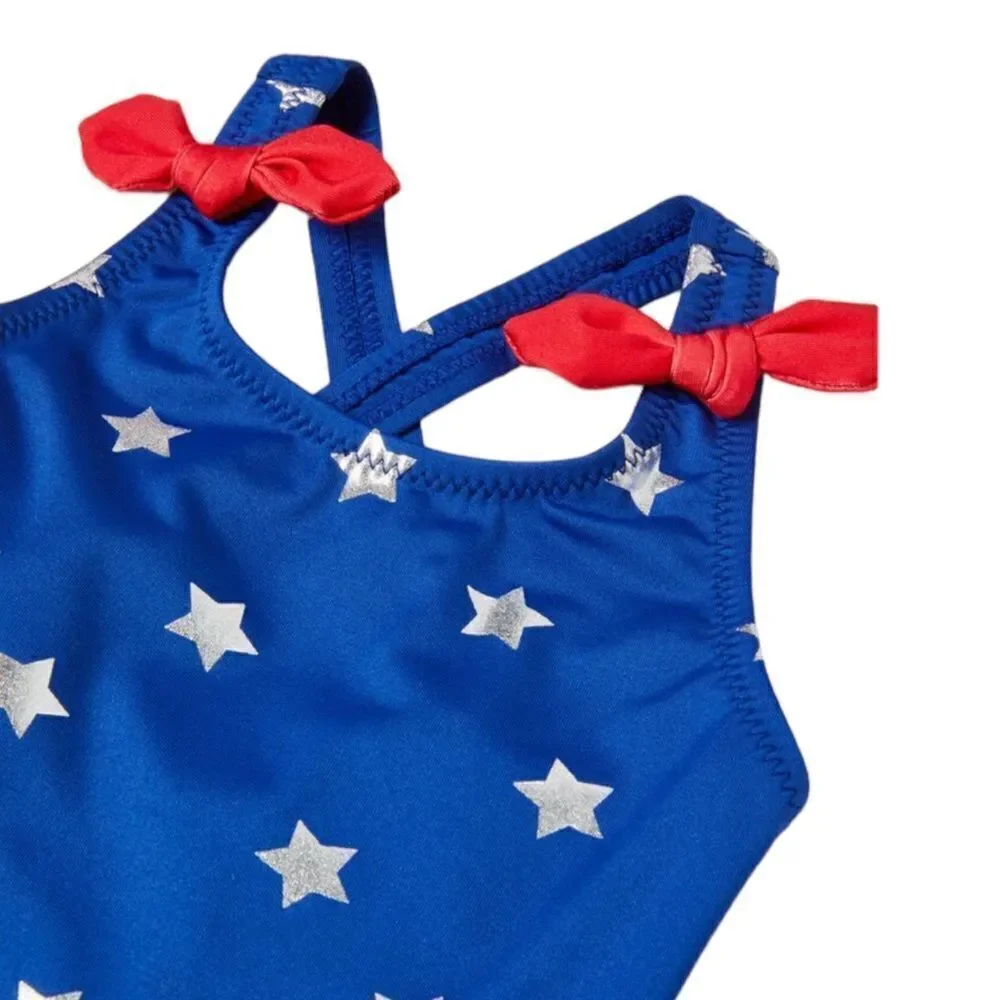 ZARA Kids | Blue/Red | USA STARS SWIMSUIT